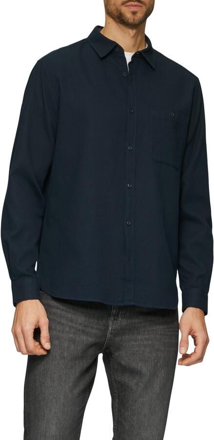 S.Oliver RED LABEL Regular fit vrijetijdsoverhemd van piqué van puur katoen - Foto 6