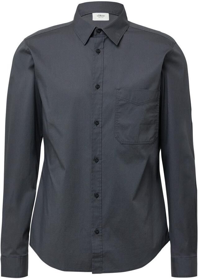 S.Oliver Overhemd met lange mouwen met borstzak