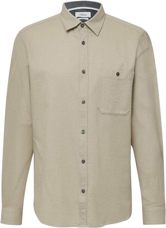 S.Oliver Overhemd met lange mouwen met borstzak