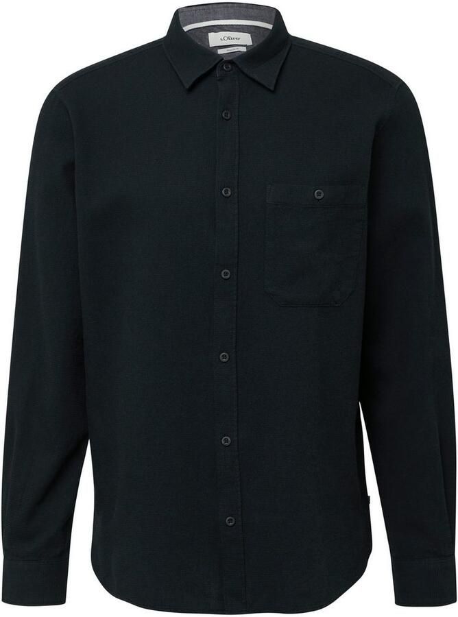 S.Oliver Overhemd met lange mouwen met borstzak