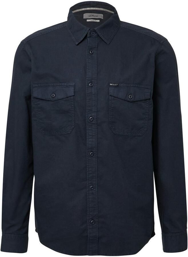 S.Oliver Overhemd met lange mouwen met decoratieve stiksels