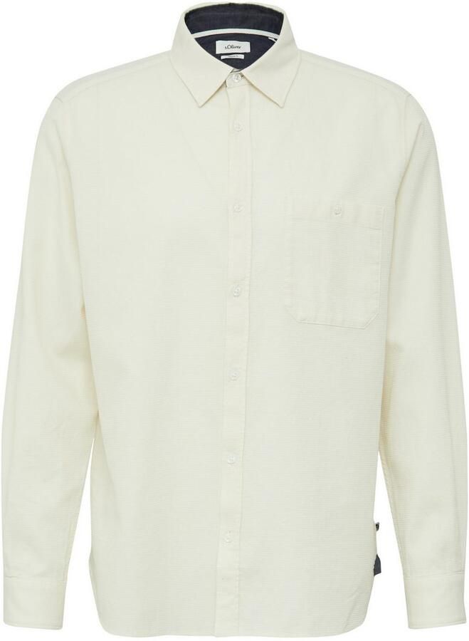 S.Oliver Overhemd met lange mouwen met structuurmotief