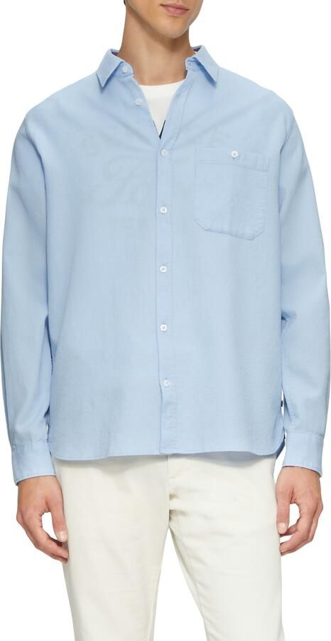 S.Oliver Overhemd met lange mouwen met structuurmotief - Foto 4