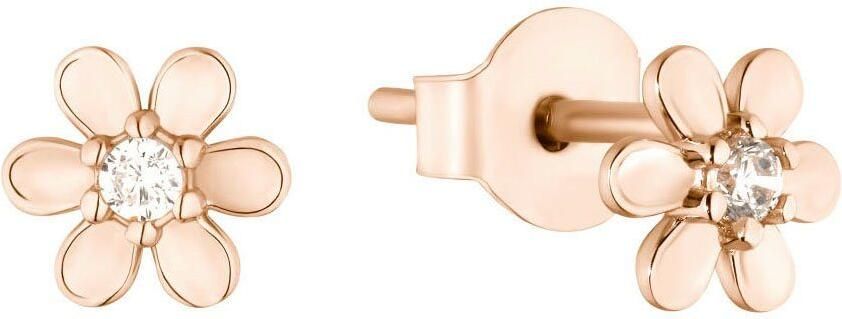 S.Oliver Paar oorstekers Flower bloem 2035512 met zirkoon (synthetisch) - Foto 3