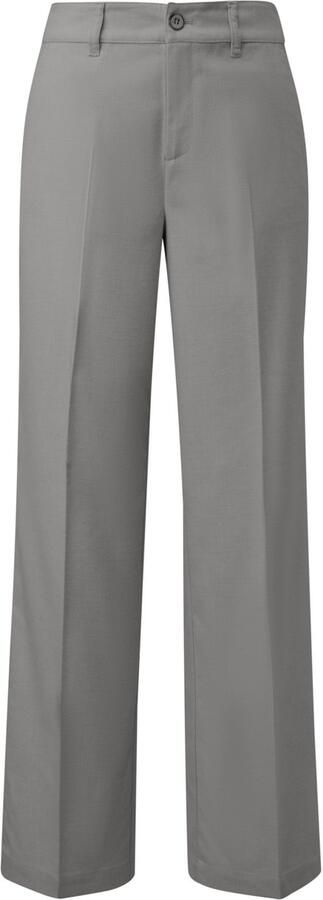 S.Oliver Wijde broek met vouwen Gray Dames