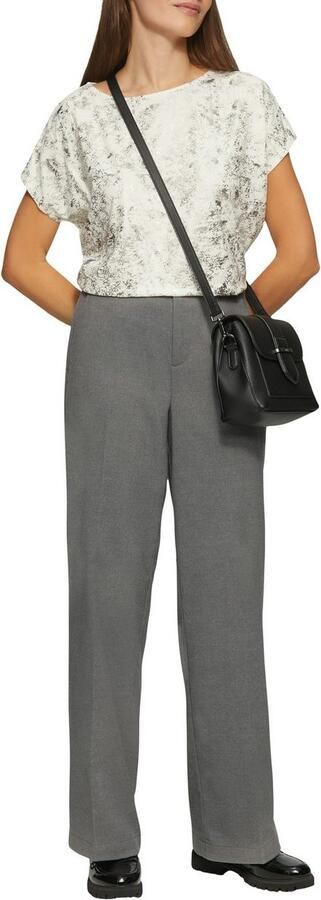 S.Oliver Wijde broek met vouwen Gray Dames - Foto 2