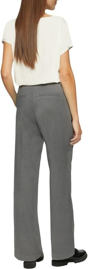 S.Oliver Wijde broek met vouwen Gray Dames - Foto 4