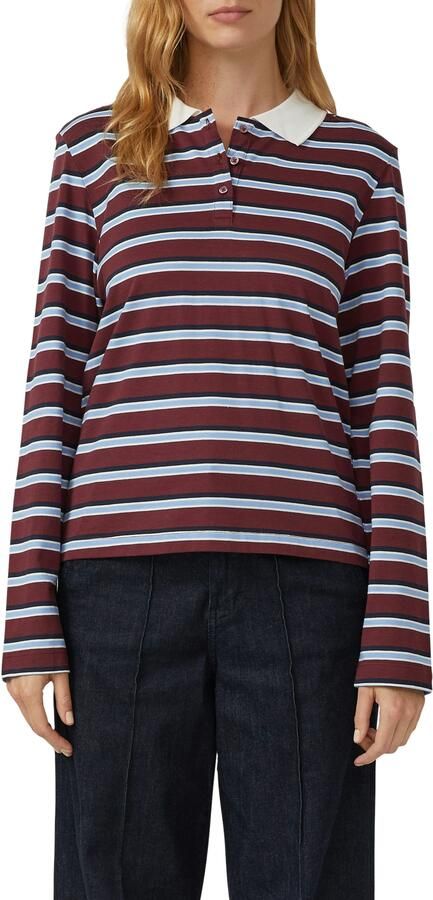 S.Oliver Poloshirt Lange mouw met strepen - Foto 4