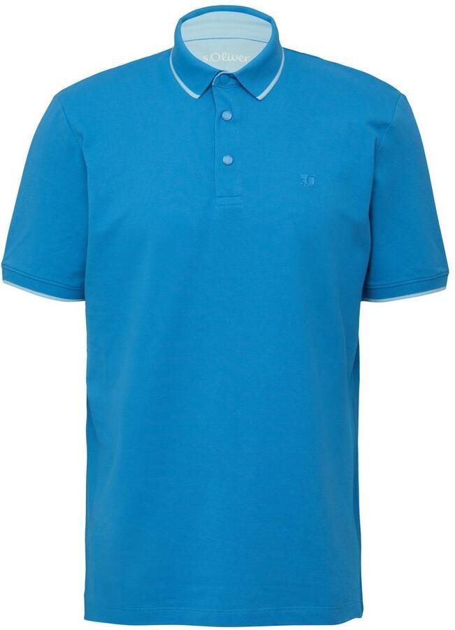 S.Oliver Poloshirt met contrastdetails - Foto 4