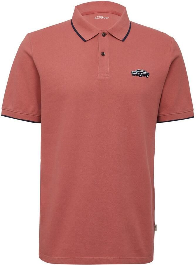 S.Oliver Poloshirt met frontprint