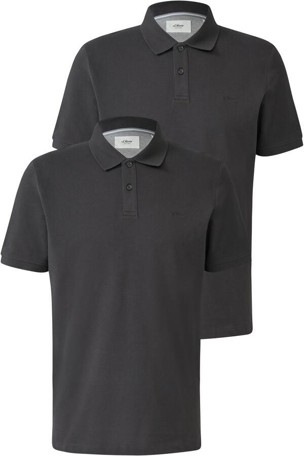 S.Oliver Poloshirt met geborduurd logo (set 2-delig) - Foto 7