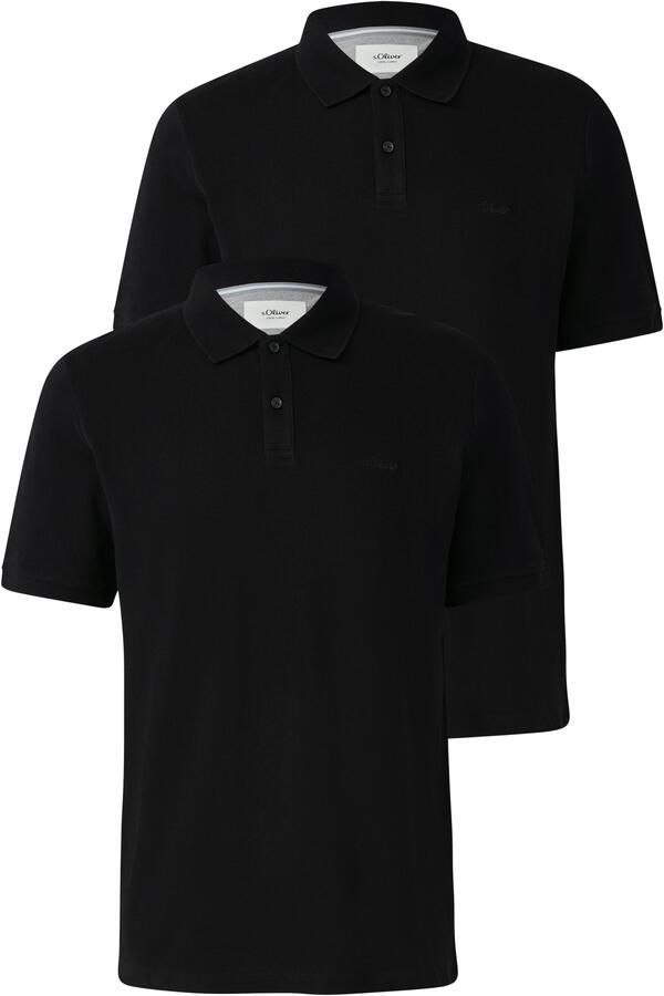 S.Oliver Poloshirt met geborduurd logo (set 2-delig) - Foto 6