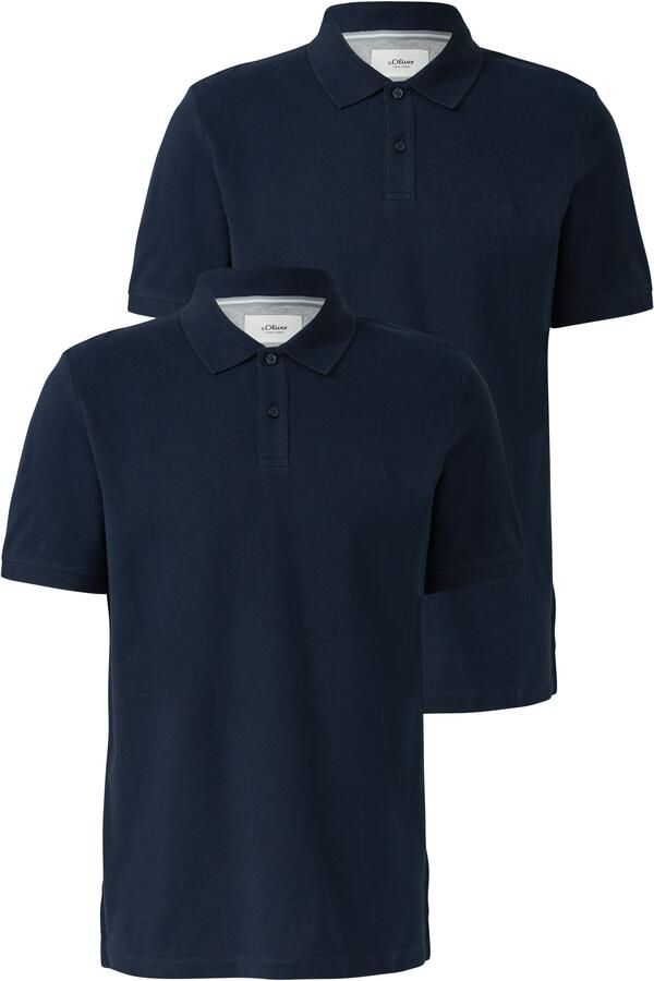 S.Oliver Poloshirt met geborduurd logo (set 2-delig) - Foto 6