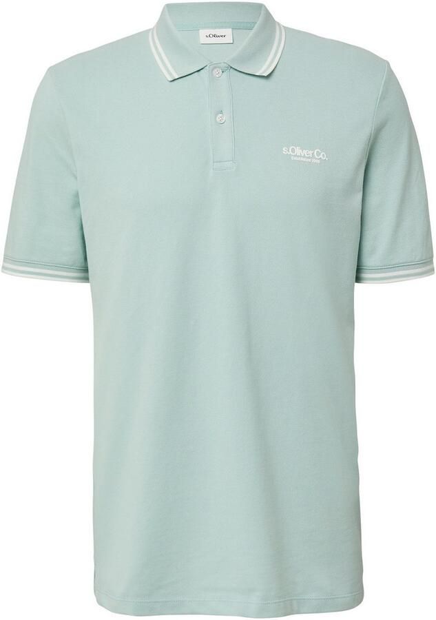 S.Oliver Poloshirt met logo-opschrift