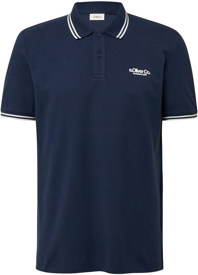 S.Oliver Poloshirt met logo-opschrift