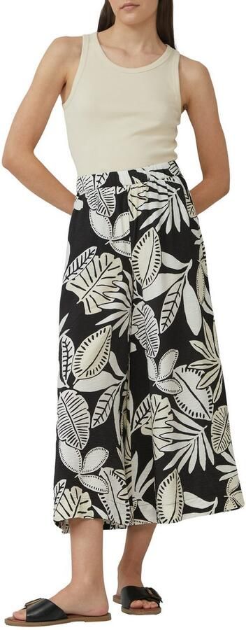 S.Oliver wide leg high waist culotte zwart - Foto 5