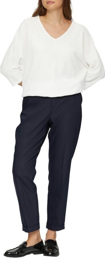 S.Oliver Shirt met 3 4 mouwen met structuur - Foto 2