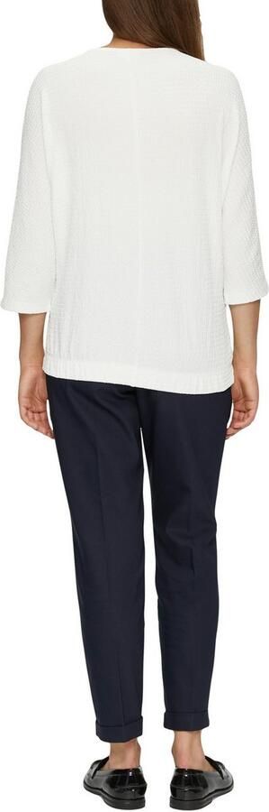 S.Oliver Shirt met 3 4 mouwen met structuur - Foto 3