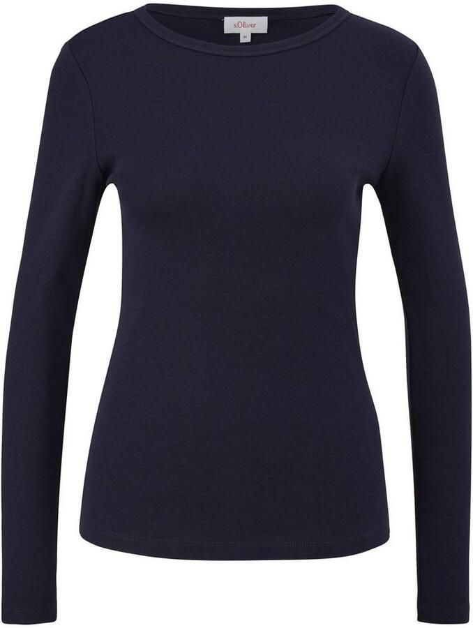 S.Oliver Shirt met lange mouwen met boothals - Foto 2