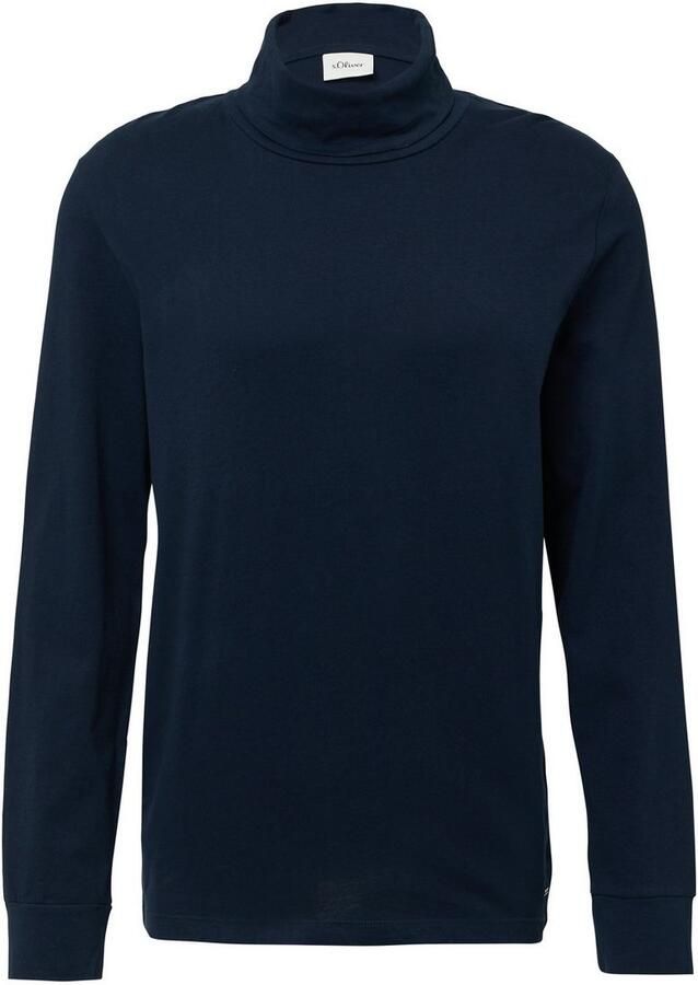 S.Oliver Shirt met lange mouwen met col