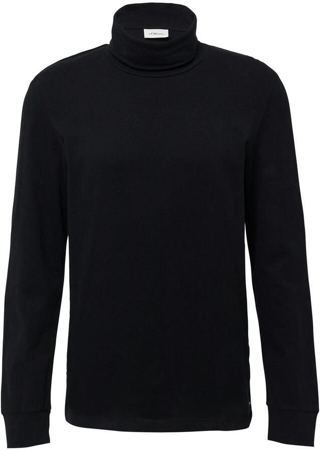 S.Oliver Shirt met lange mouwen met col