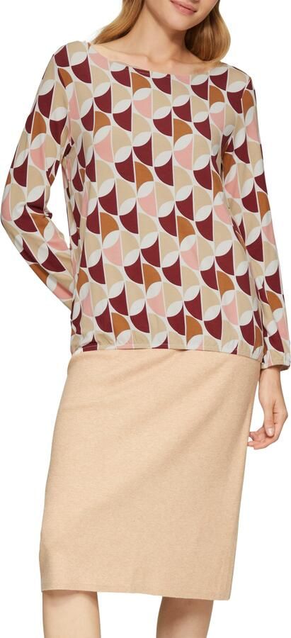 S.Oliver Shirt met lange mouwen met elastische taille - Foto 5