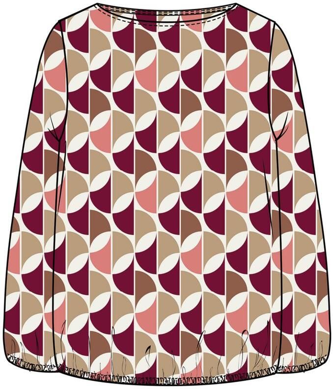 S.Oliver Shirt met lange mouwen met elastische taille - Foto 2