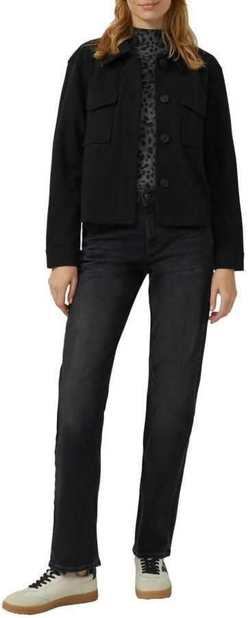 S.Oliver Shirt met lange mouwen met opstaande kraag en van viscose-stretch - Foto 2