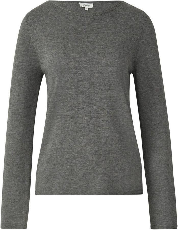 S.Oliver RED LABEL Regular fit gebreide pullover van een mix van katoen en viscose