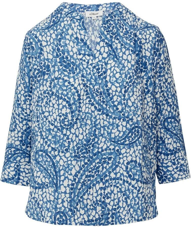S.Oliver Shirtblouse met 3 4-mouwen en in tuniekstijl
