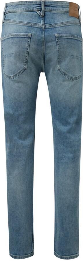 S.Oliver Slim fit jeans in middenblauwe wassing - Foto 6