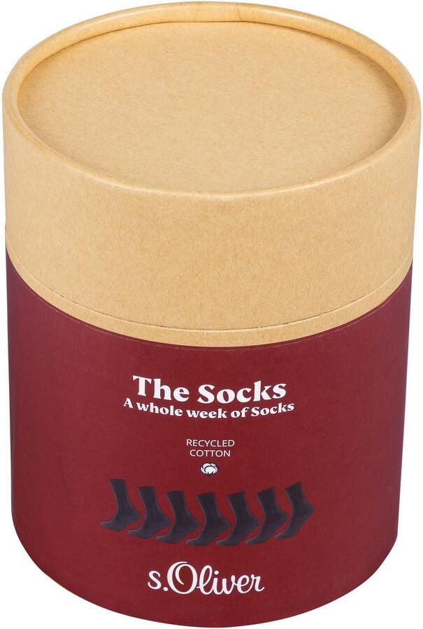 S.Oliver RED LABEL Sokken met gerecycled katoen in een set van 7 stuks - Foto 4