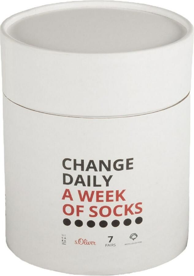 S.Oliver RED LABEL Sokken met gerecycled katoen in een set van 7 stuks - Foto 3