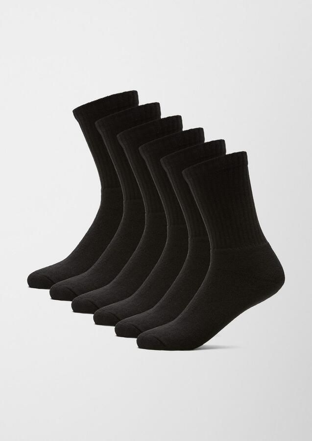 S.Oliver Sportsokken Essentials elastische drukvrije band (6 paar)