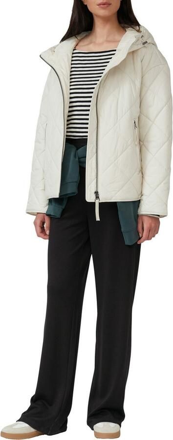 S.Oliver Stoffen broek met wijde pijp en elastische band