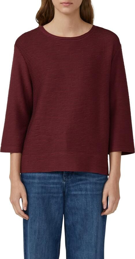 S.Oliver RED LABEL Relaxed fit sweatshirt met structuurmotief - Foto 4