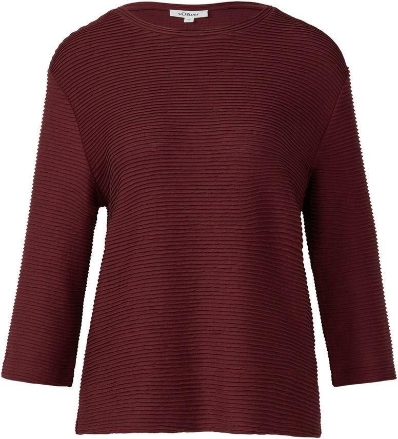 S.Oliver RED LABEL Relaxed fit sweatshirt met structuurmotief