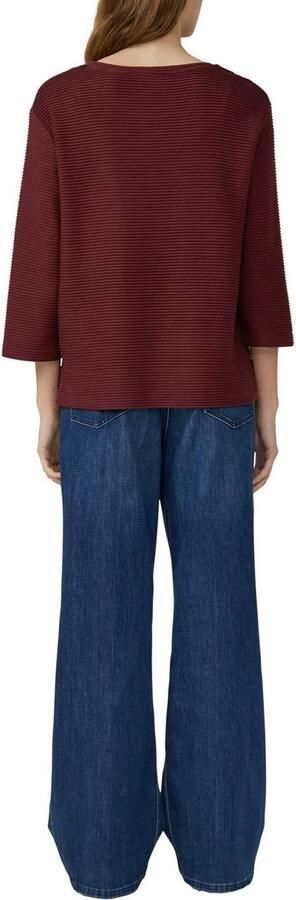 S.Oliver RED LABEL Relaxed fit sweatshirt met structuurmotief - Foto 3