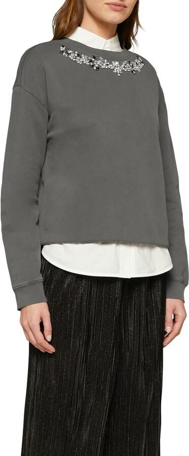 S.Oliver Sweatshirt met decoratieve stenen - Foto 4