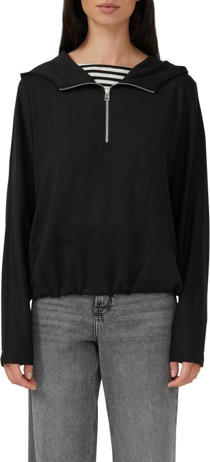 S.Oliver RED LABEL Loose fit hoodie van viscosemix - Foto 4