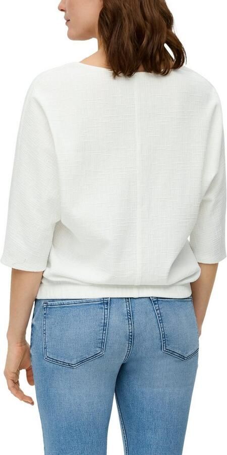 S.Oliver RED LABEL Shirt met 3 4-mouwen en structuurmotief - Foto 2