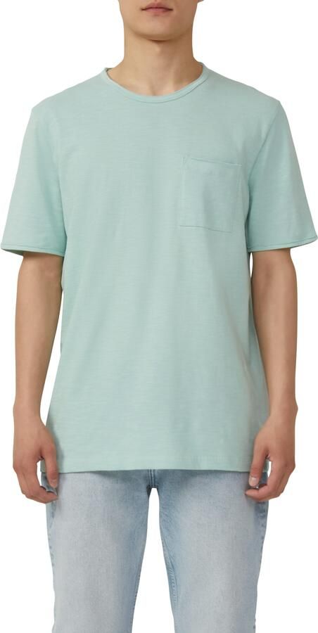 S.Oliver T-shirt met borstzak en open randen - Foto 6