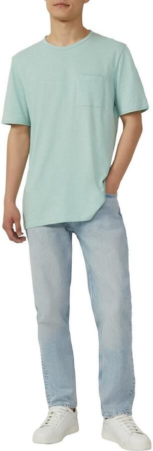 S.Oliver T-shirt met borstzak en open randen - Foto 5