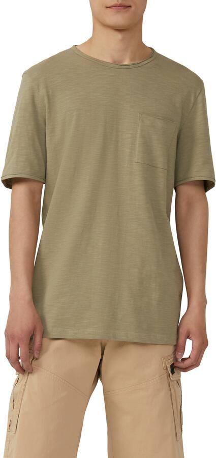 S.Oliver T-shirt met borstzak en open randen - Foto 4