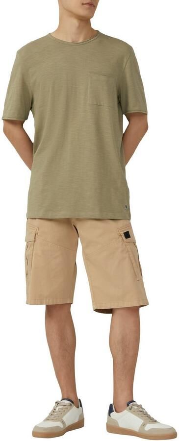 S.Oliver T-shirt met borstzak en open randen - Foto 2