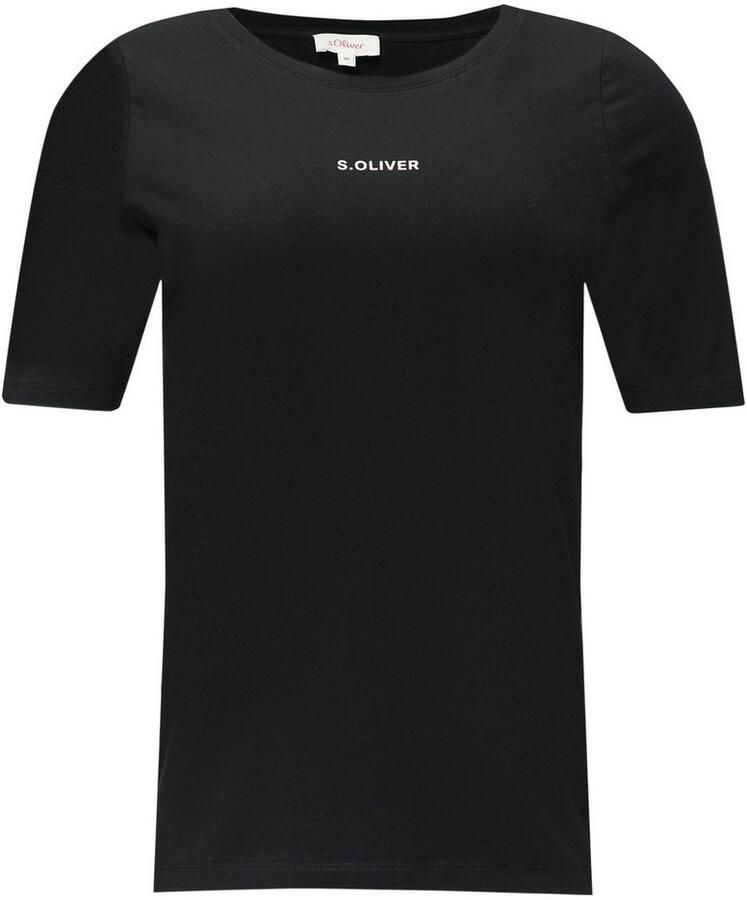 S.Oliver T-shirt met een logo-opschrift