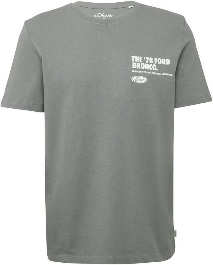 S.Oliver RED LABEL Regular fit T-shirt van puur katoen met Ford -applicatie