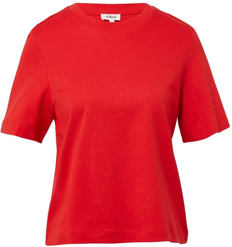 S.Oliver RED LABEL Regular fit T-shirt van puur katoen