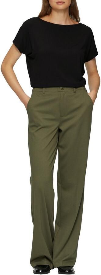 S.Oliver RED LABEL T-shirt van viscosemix met ronde hals - Foto 4