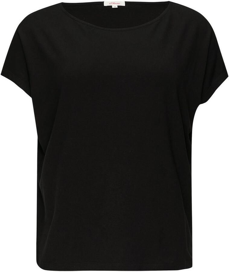 S.Oliver RED LABEL T-shirt van viscosemix met ronde hals - Foto 3